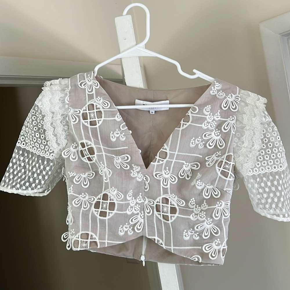 Elliatt Crop Lace Blouse